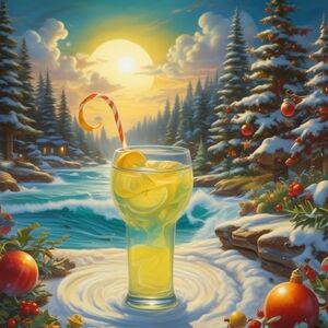 Winter Wonderland Lemonade Art Print